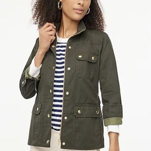 J.CREW - Resin-coated twill field jacket